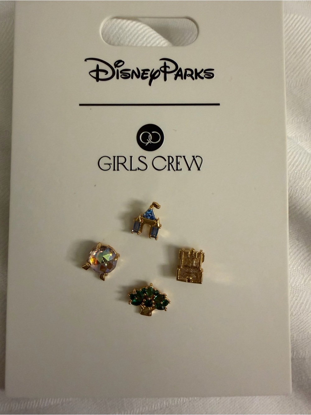 Disney Girls Crew Gold wdw parks Earring Set